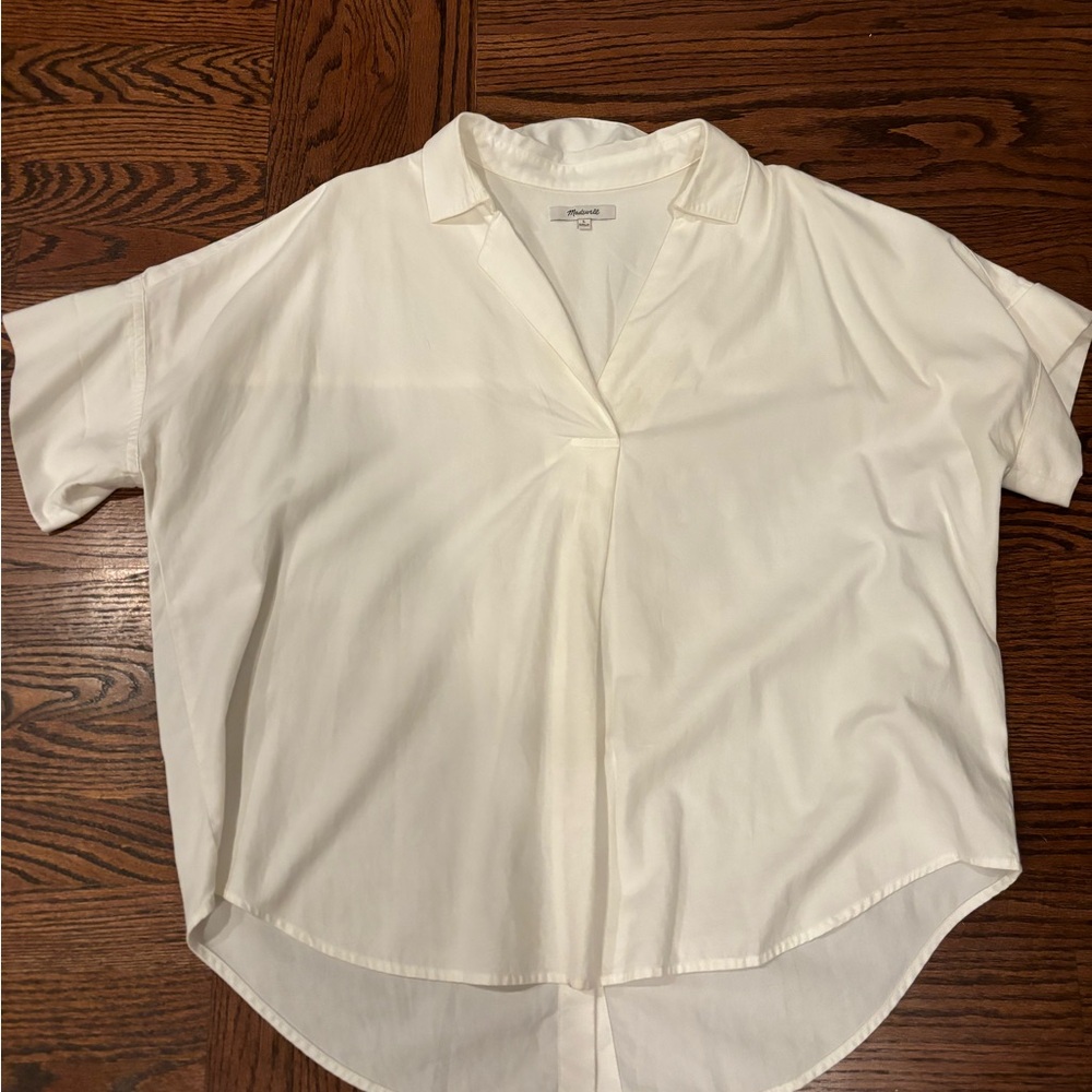 Madewell white blouse - size L